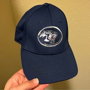 Navy hat with wildcat logo